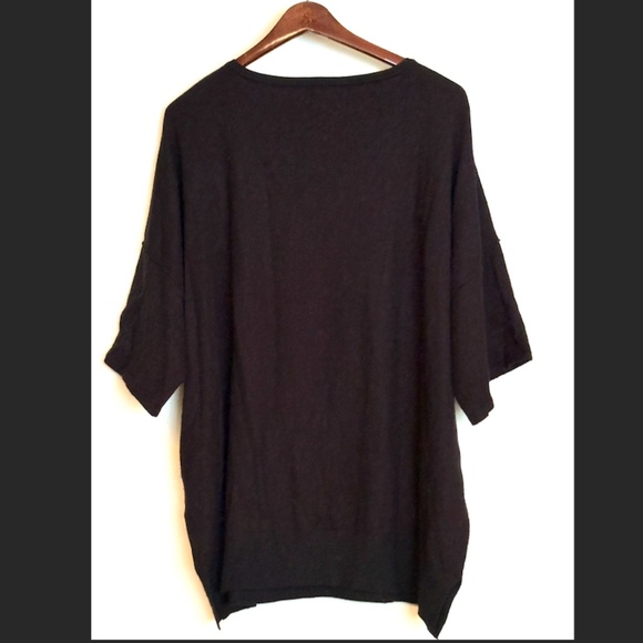 Andree By Unit 3/4 long sleeve knit black sweater 1X - Picture 3 of 5